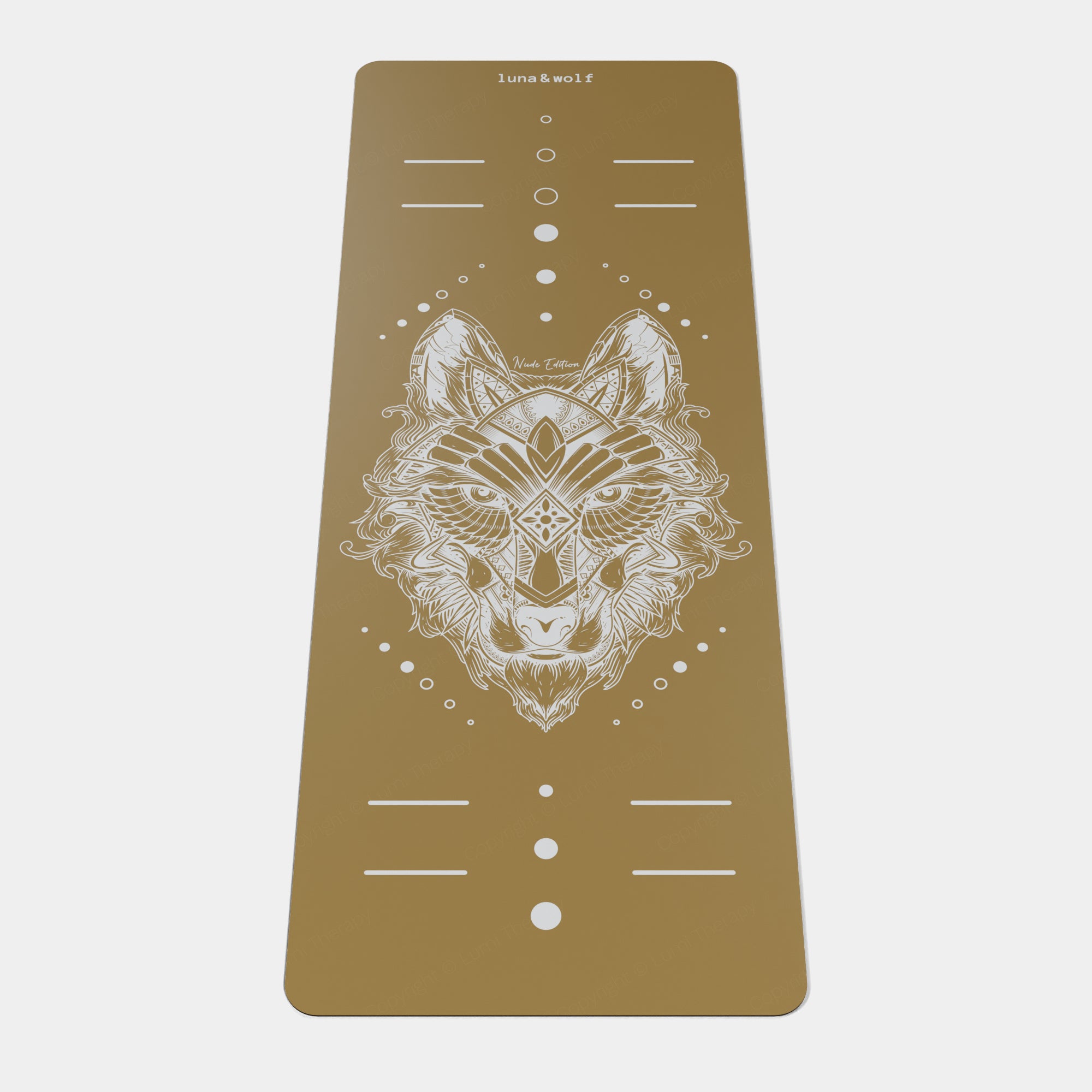 Eco Wolf Yoga Mat - Nude Edition