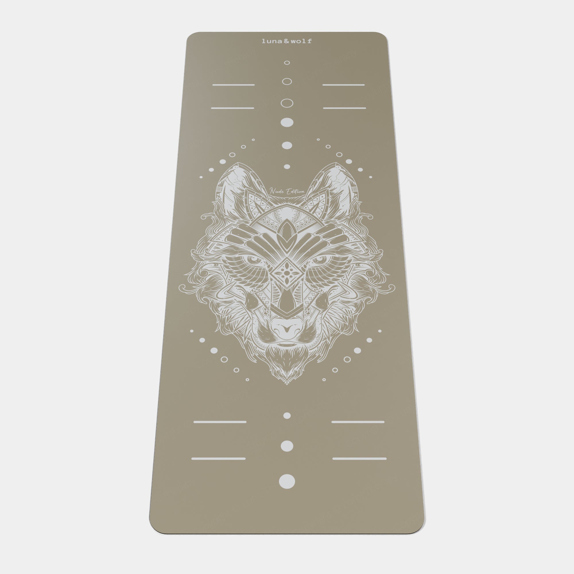 Eco Wolf Yoga Mat - Nude Edition