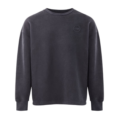 Unisex LUX Oversized Sweatshirt Black Wash